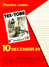 Verso de Tex-Tone (Impéria) -86- Tex-Tone et le tireur d'élite