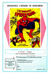 Verso de L'Étonnant Spider-Man (Éditions Héritage) -9596- Les ailes de la terrible Mouche