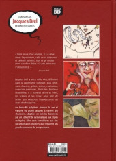 Verso de Chansons en Bandes Dessinées  -a2018- Chansons de Jacques Brel en bandes dessinées