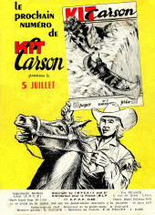 Verso de Kit Carson (Impéria) -30- Le soulèvement des indiens