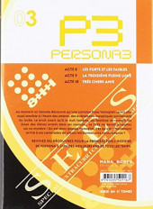 Verso de Persona 3 -3- Tome 3