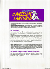 Verso de Anselme Lanturlu (Les Aventures d') -4a1987- Le Trou Noir