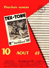 Verso de Tex-Tone (Impéria) -198- Le chapeau mexicain