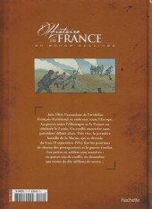 Verso de Histoire de France en bande dessinée -48- La Grande Guerre des taxis de la Marne à la bataille de Verdun 1914/1916