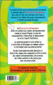 Verso de BD des petits entrepreneurs - Ben construit un parcours aventures