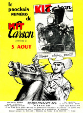 Verso de Kit Carson (Impéria) -8- Le tambour de guerre des Kiowas