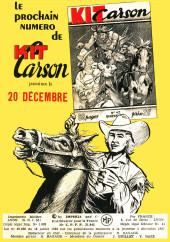 Verso de Kit Carson (Impéria) -41- L'agent fédéral