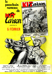 Verso de Kit Carson (Impéria) -68- Les contrebandiers d'armes