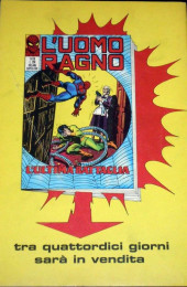 Verso de L'uomo Ragno Vl. 1 (Editoriale Corno - 1970)  -115- Testa di Martello