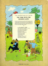 Verso de Tintin (The Adventures of) -9a1964- The crab with the golden claws