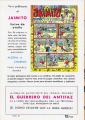 Verso de El Guerrero del Antifaz (2e édition - 1972) -16- Guerra contre Harum