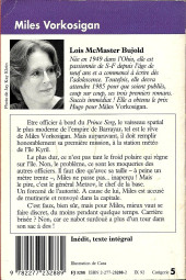 Verso de (AUT) Caza -1992- Miles Vorkosigan (J'ai lu N°3288)