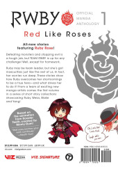 Verso de RWBY: Official Manga Anthology -1- Red Like Roses