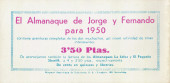 Verso de Jorge y Fernando Vol.2 (1949) -30- El borriquillo de Maleena