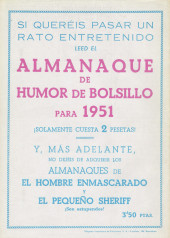 Verso de Jorge y Fernando Vol.2 (1949) -AN1951- Almanaque Jorge y Fernando 1951