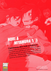 Verso de Horimiya -13- Tome 13