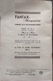 Verso de Fantax Magazine -3- Fantax Magazine 3