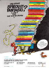 Verso de Spirou et Fantasio -19a1982- Panade à Champignac