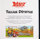 Verso de Astérix (Hachette - La boîte des irréductibles) -21Bis- Tullius Détritus dans La Zizanie
