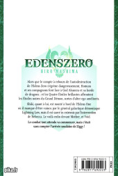 Verso de Edens Zero -31- Mère