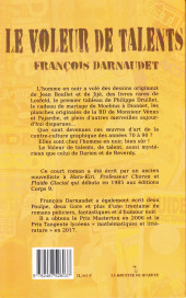 Verso de (AUT) Darnaudet, François -2024- Le voleur de talents