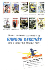 Verso de (Catalogues) Ventes aux enchères - Banque dessinée -26- Banque dessinée - 26ème vente - dimanche 7 Octobre 2012