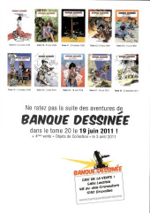 Verso de (Catalogues) Ventes aux enchères - Banque dessinée -19- Banque dessinée - 19ème vente - dimanche 27 Février 2011