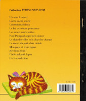 Verso de Un petit livre d'or -348- Le chat des villes et le chat des champs