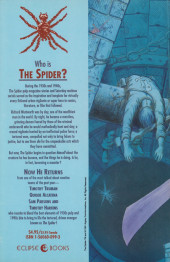 Verso de The spider (1991) -1- Book One: Blood Dance