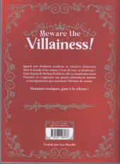 Verso de Beware the Villainess ! -1- Tome 1