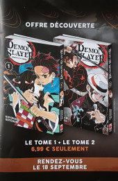 Verso de Demon Slayer - Kimetsu no yaiba -Extrait- Chapitre 1