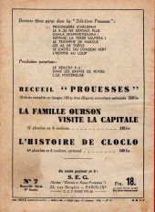 Verso de Sélections Prouesses (2ème Série) -7- Un homme contre le Monde