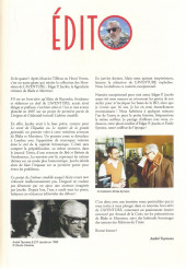 Verso de (AUT) Jacobs, Edgar P. - L'aventure - Les prémonitions d'Edgar P. Jacobs