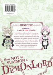 Verso de How not to summon a Demon Lord -13- Tome 13