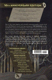 Verso de The sandman 30th Anniversary Edition -INT03- Dream Country