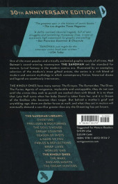 Verso de The sandman 30th Anniversary Edition -INT09- The Kindly Ones