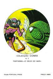 Verso de Colecção Comix -2- Fantasma, O deus do mar