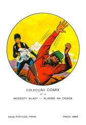 Verso de Colecção Comix -9- Modesty Blaize, alarme na cidade