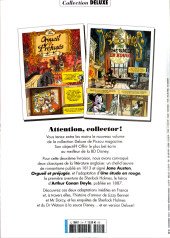 Verso de Picsou Magazine Hors-Série -DEL02- Picsou Orgueil et préjugés / Sherlock Holmes