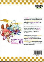 Verso de No Game no Life Partie 2 : Eastern Association -1- Volume 1