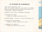 Verso de Cari Fleur -2- Le mystère de Caramello