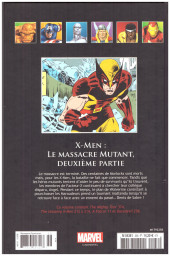 Verso de Marvel Comics : La collection (Hachette) -258214- X-Men - Le massacre mutant, deuxième partie