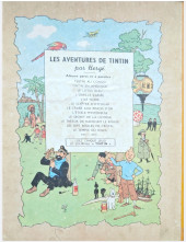 Verso de Tintin (Historique) -14B03- Le temple du soleil