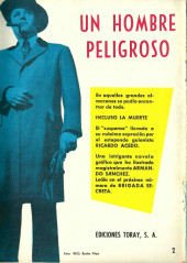 Verso de Brigada secreta (Toray - 1962) -2- El misterio del monigote loco