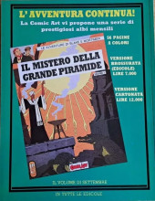 Verso de Blake e Mortimer (en italien) -1b1988- Il mistero della grande piramide (volume 1)