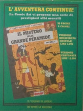 Verso de Blake e Mortimer (en italien) -10b1988- Il Segreto de l'Espadon (volume 3°)