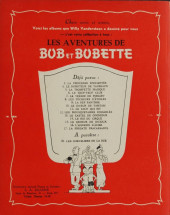 Verso de Bob et Bobette (2e Série Rouge) -9c1957- La Nef fantôme