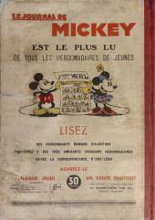 Verso de (Recueil) Mickey (Le Journal de) (1934) -2- 2ème année (du n°53 au n°104)