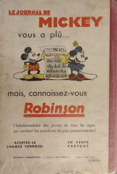 Verso de (Recueil) Mickey (Le Journal de) (1934) -3- 3ème année (du n°105 au n°156)