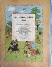 Verso de Tintin (Historique) -7B01- L'Île noire